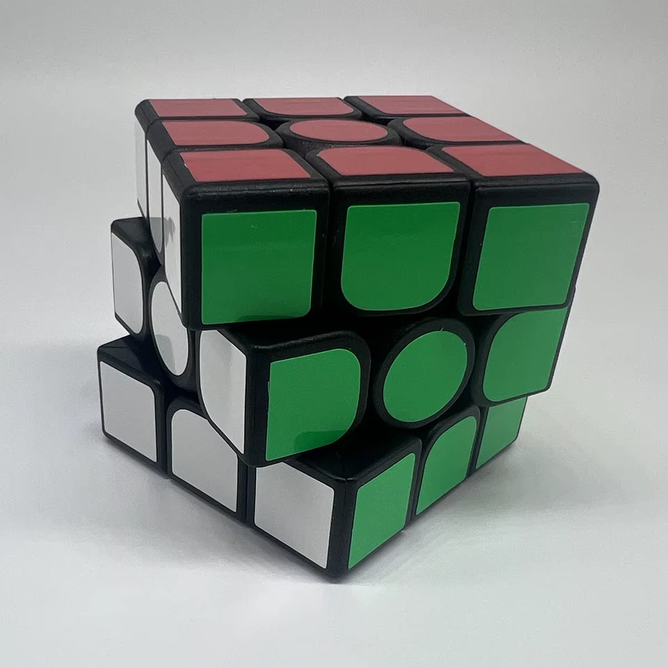 Magic Cube 3X3X3 Nero Adesivo Convenzionale Puzzle Antistress Gioco Professional - Immagine 4 di 4