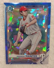 2021 Bowman Chrome Sapphire Andrew Painter Phillies 1st Bowman