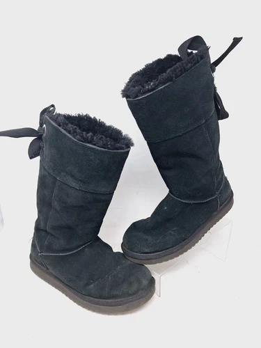 Stivali donna Koolaburra by Ugg alti Andrah neri con fiocchi 1105791 taglia 8