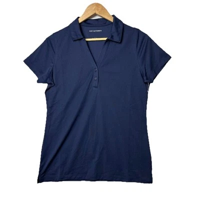 Port Authority Ladies Medium Navy Blue C-FREE Performance Polo NWOT - Image 1 of 4