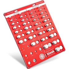 Red Bolt Nut Thread Checker 42 Gauges Standard Metric Size Finder Tool