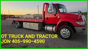 2012 International 4400 Jerr-Dan Flatbed Rollback Wrecker Tow Truck Auto 32k GVW