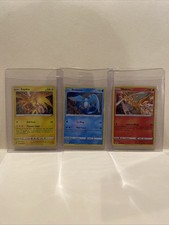 Zapdos Moltres Articuno LEGENDARY BIRDS COSMO HOLO Set 48/185,  21/172,  36/195
