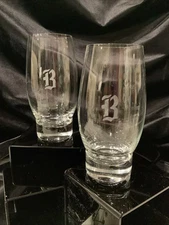 Monogrammed “B” Beer Pints Ice Tea Glass - Set of 2