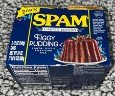 Spam Figgy Pudding 2-pack New With Outer Packing Holiday Limited Edition