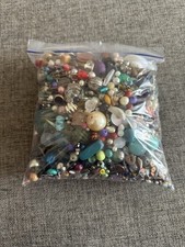 Joblot of Multicoloured Beads Jewellery Making Craft Supplies Mixed Sizes
