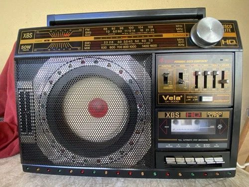 Vintage. Boombox Vela DK300 Dk-300 Radio Cassette Player No Lasonic Conion Sharp