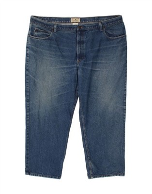 L.L.BEAN Damen Capri Jeans W46 L29 blau Baumwolle CC75