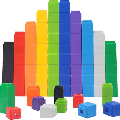 KUTOI Math Manipulatives Counting Cubes, Educational Math Linking Cubes, Classro