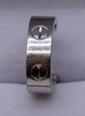 Cartier Love Hoop Single Earring Classic Model 18K White Gold | eBay