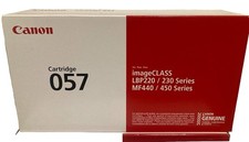 Genuine Canon 057 Black Standard Yield Toner Cartridge LBP220/MF440 3009C001 