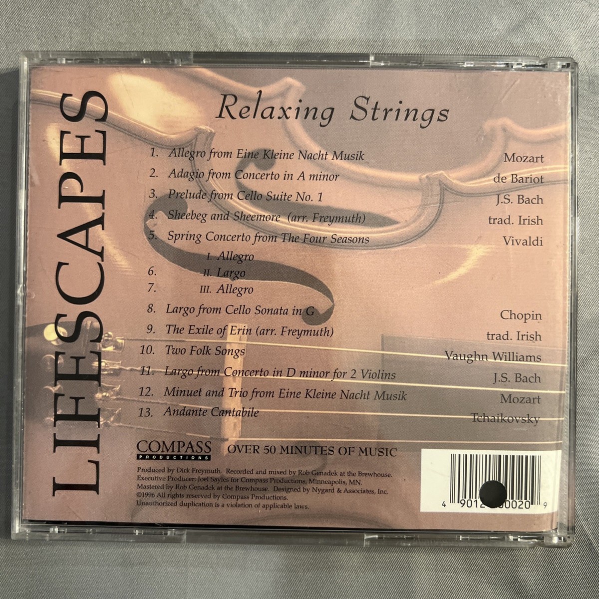 Lifescapes: Relaxing Strings by Various Artists (CD, Compass (USA