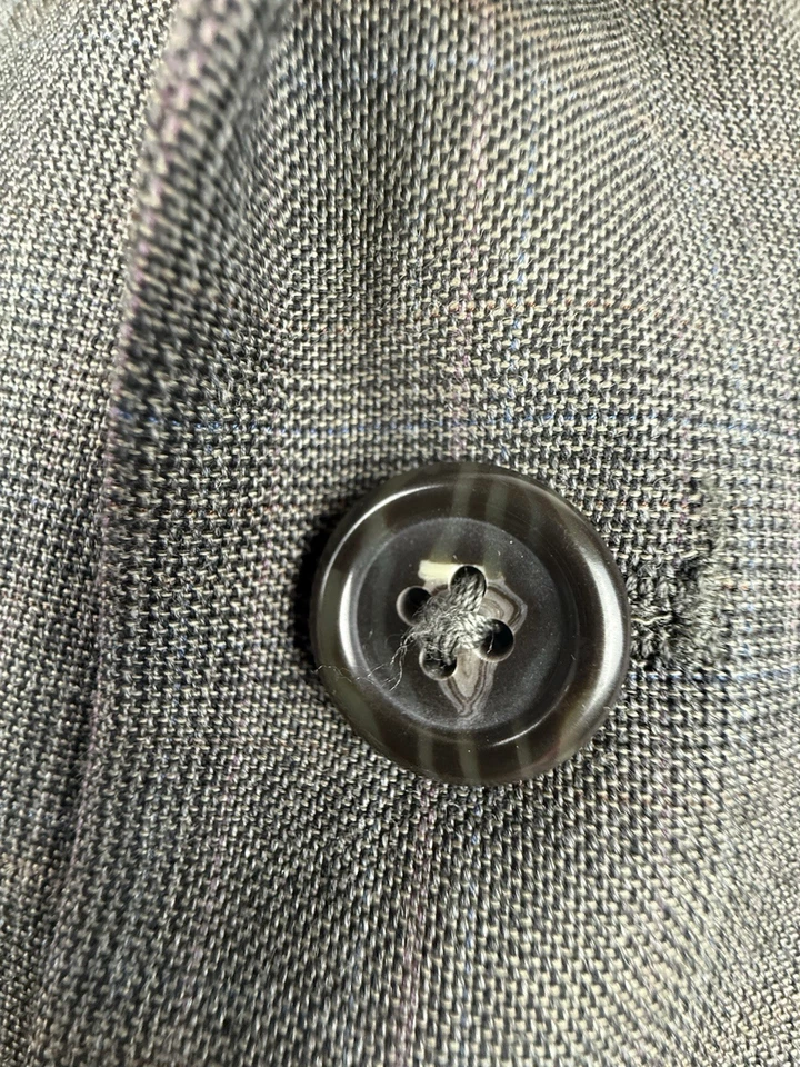 De Colección Jos A Bank Traje Chaqueta Blazer Abrigo Deportivo Para Hombres 46R Glen Cuadros Lana Cachemira Foto 4 de 4