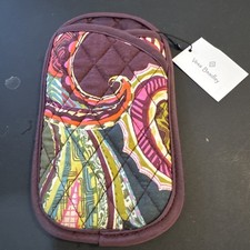 Vera Bradley Double Eye Case Readers Eyeglass brown Paisley New