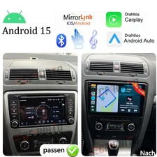 Für Skoda Octavia 2 1Z3 1Z5 Apple CarPlay Android 15 Autoradio WIFI Navi 4G+64G