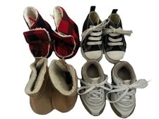 Infant Boy Shoe Lot 0-6 Mo 6-9 Mo Gap Converse Mudpie