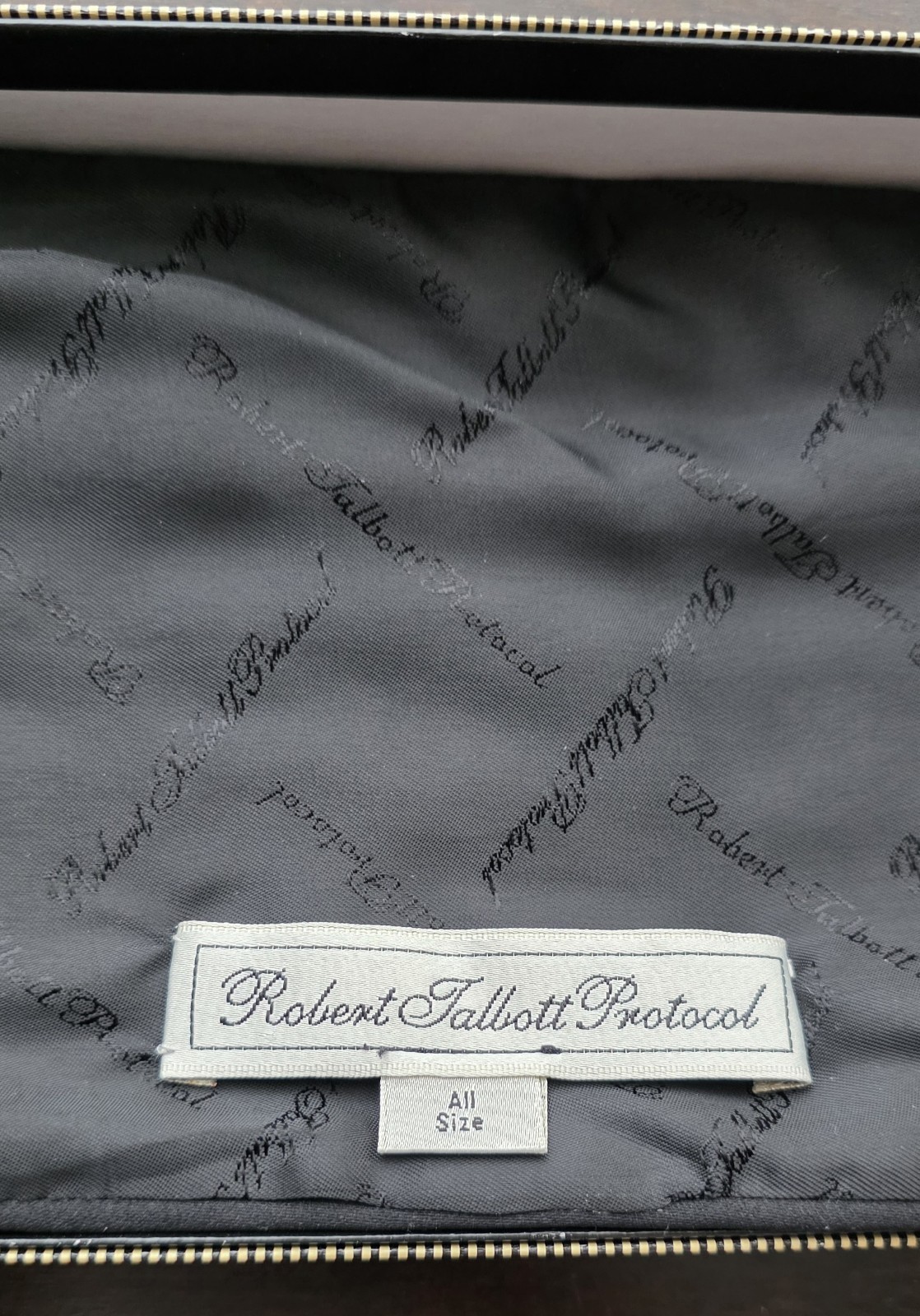 Robert Talbott Protocol Black Silk Cummerbund Nor… - image 5