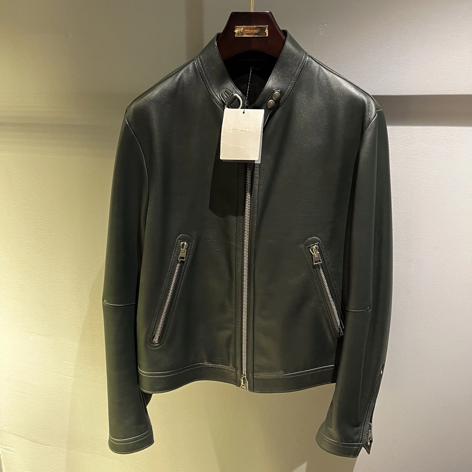 Tom Ford — Tom Ford Leather Jacket In Medium