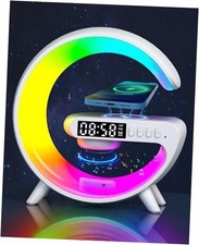 Waveloop Speaker Alarm Clocks for Bedrooms with Wireless Charging and G 