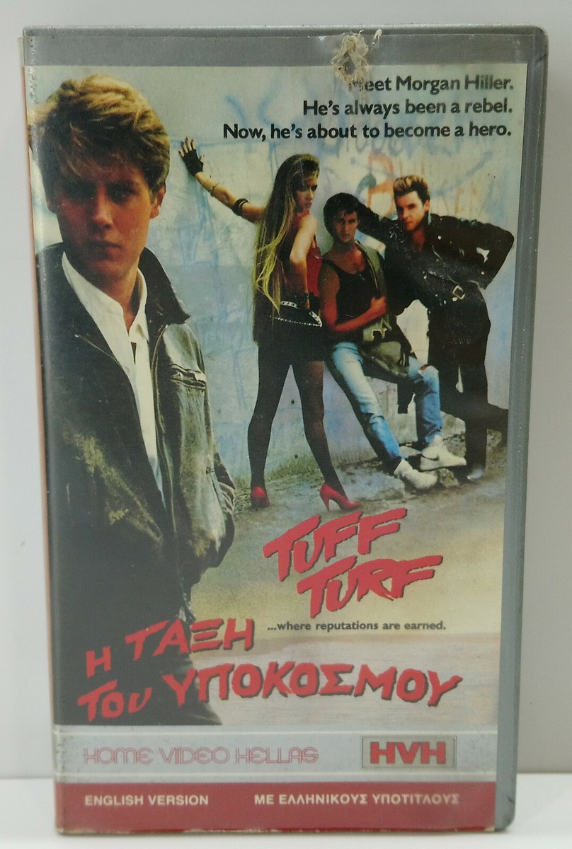 VHS TAPE GREEK SUBTITLES PAL Tuff Turf (1985) MOVIE Robert Downey