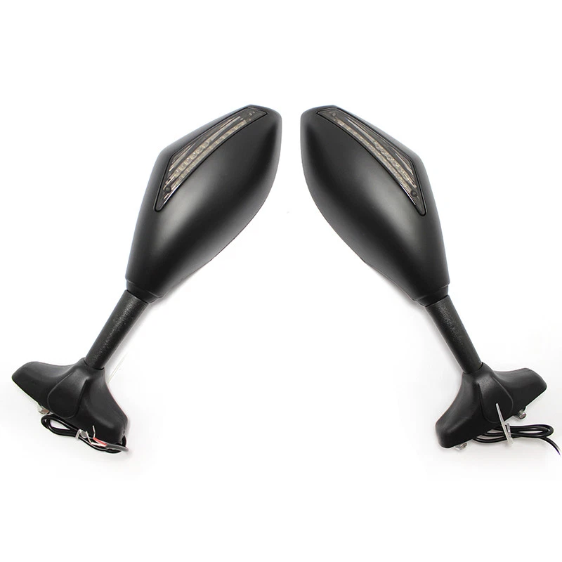 Espejo retrovisor lateral LED de carreras con señal de giro para motocicleta Yamaha YZF600R YZF1000R FZR600 Foto 4 de 4