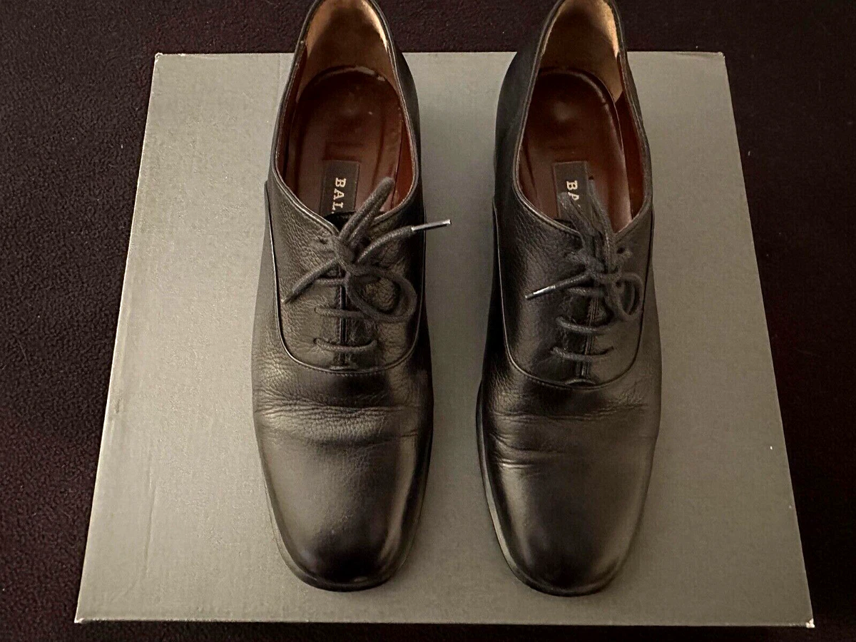 Vintage Grey Bally dress Oxford Bally Vintage Leather Oxfords - Black Oxfords, Shoes  main image 2