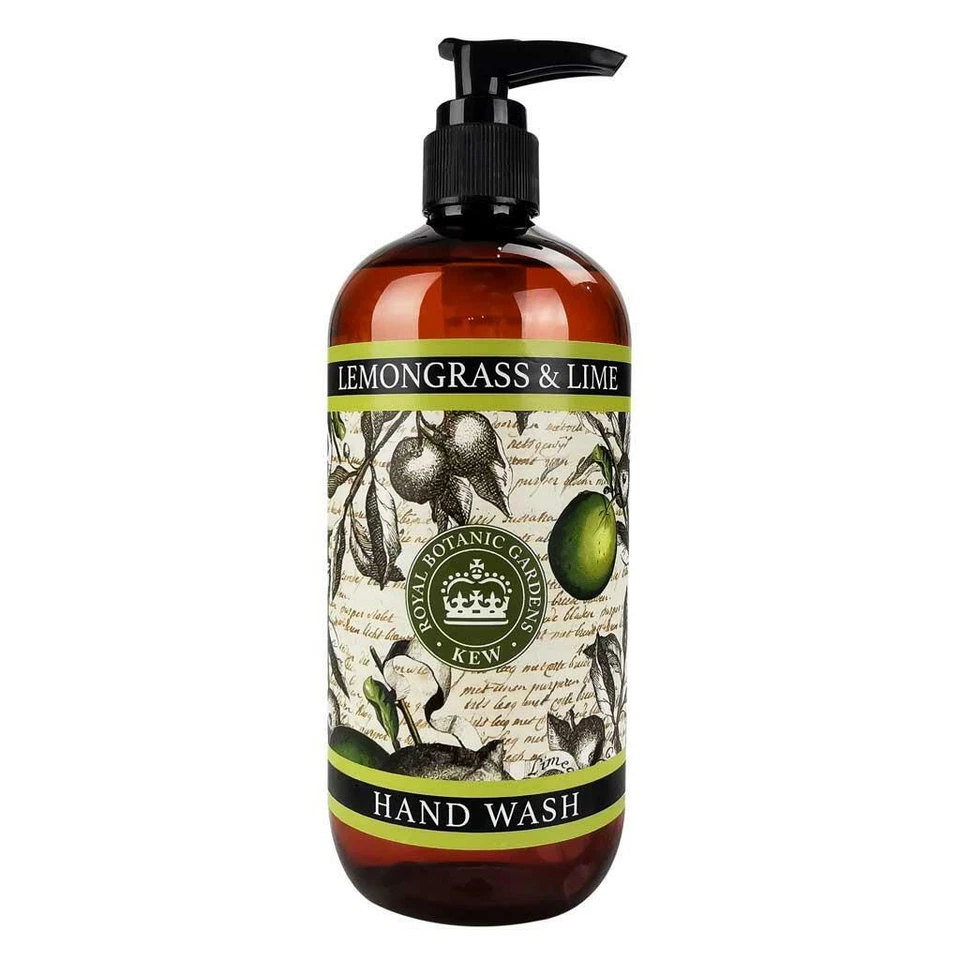 ENGLISH SOAP COMPANY Royal Botanic Gardens Kew Scented Hand Wash Liquid Soap Lemongrass & Lime 500ml