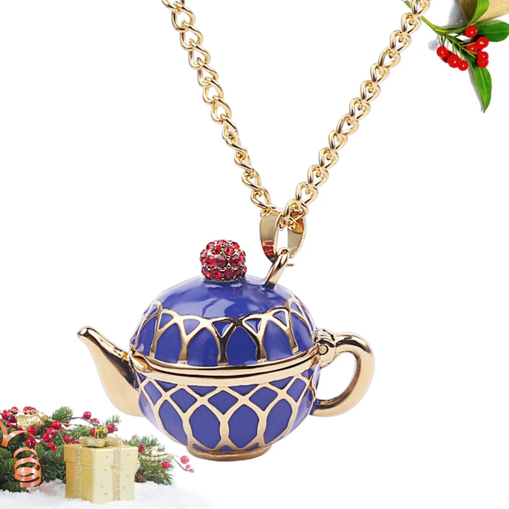 VETEMENTS Maglione Ciondolo Vestiti Teiera Collana Miss Donna Catena Elegante