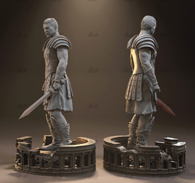 Gladiator Maximus 3D Print Garage Kit Model Kit Unpainted Unassembled GK 1/8 1/6