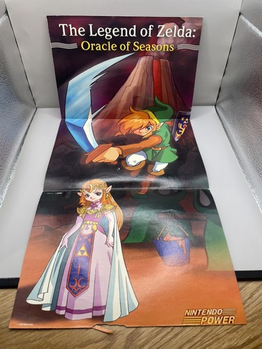 2001 Nintendo Power Magazine 23" x 10.5" Poster- Legend of Zelda: Oracle Seasons
