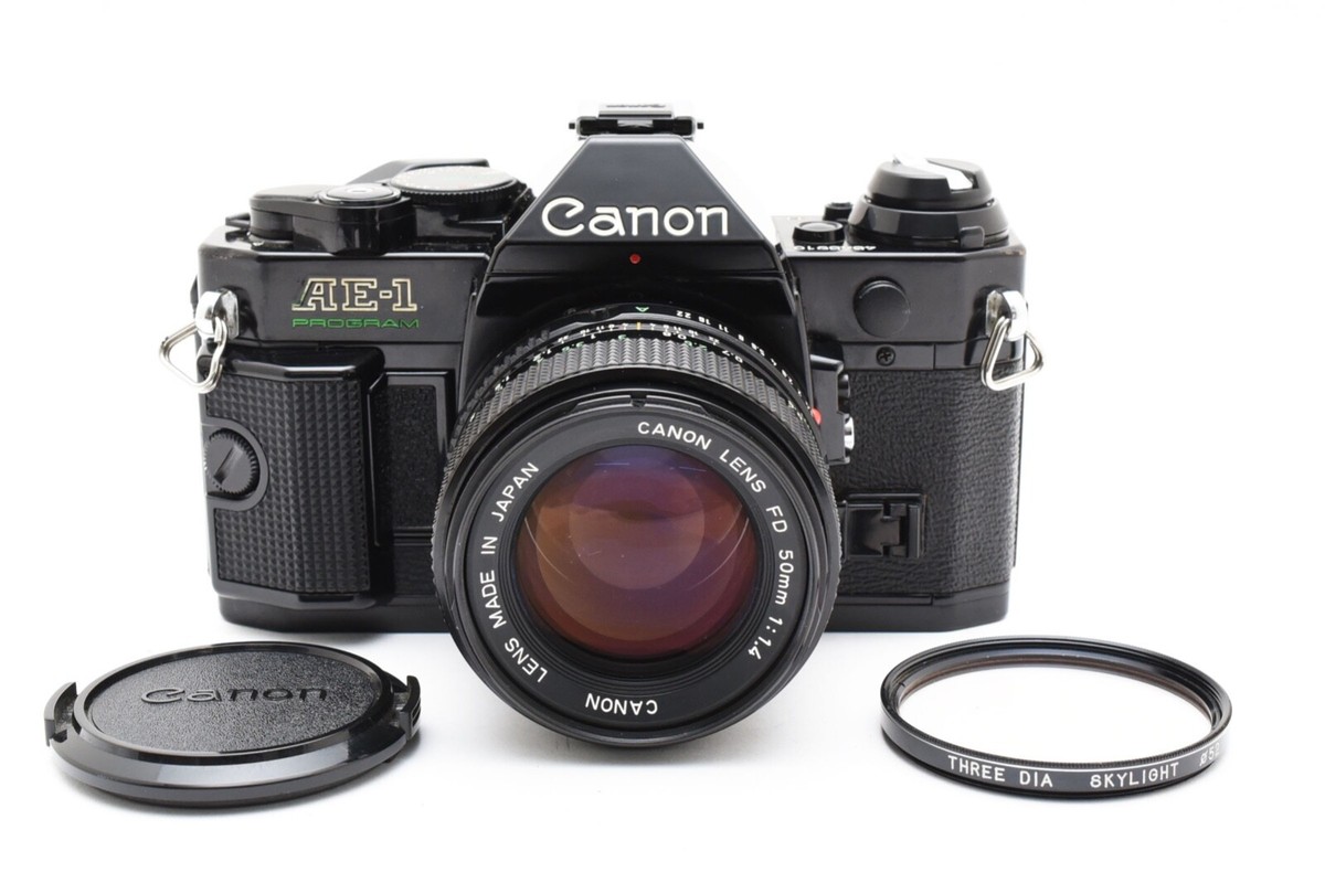 New seal! [Near MINT] Canon AE-1 Program Black 35mm SLR NFD 50mm