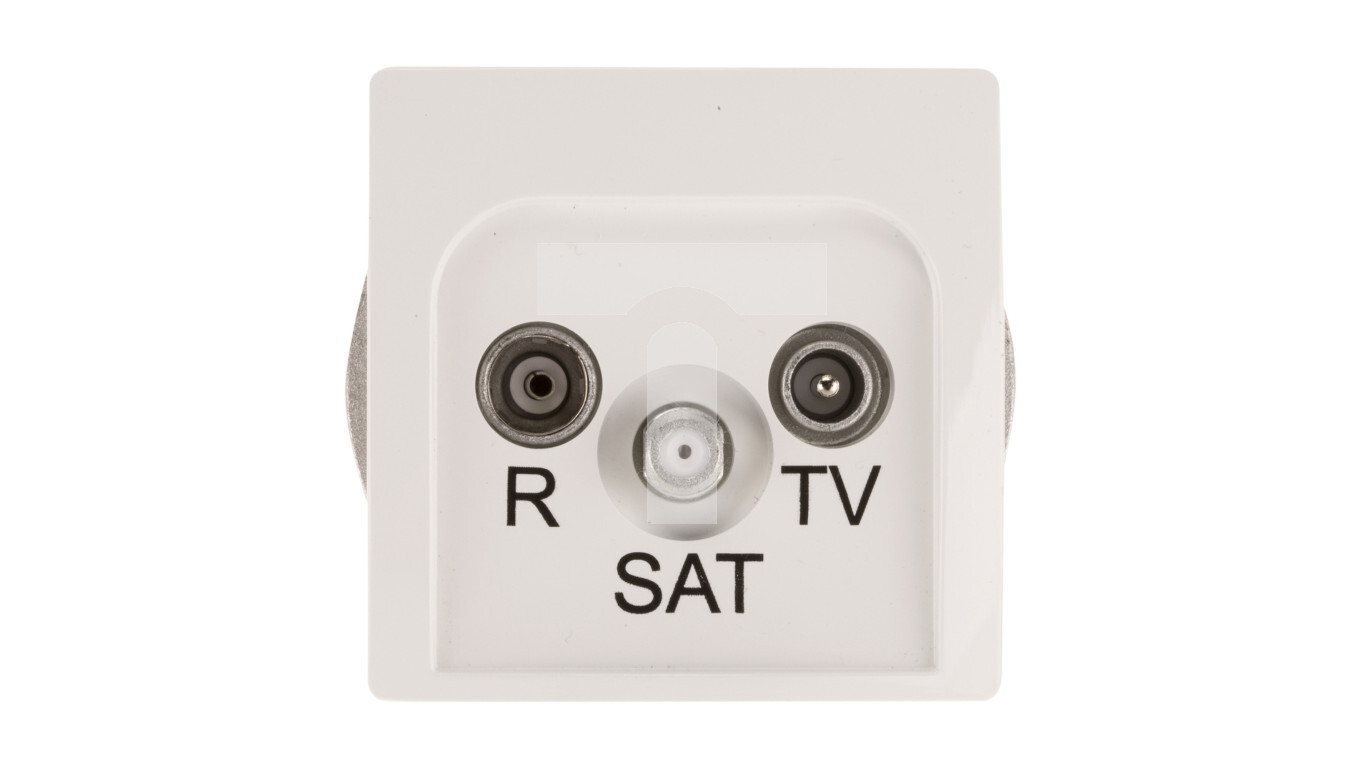 Simon Basic RD / TV / SAT final white antenna socket BMZAR-SAT1.3 / 1.01  /T2UK