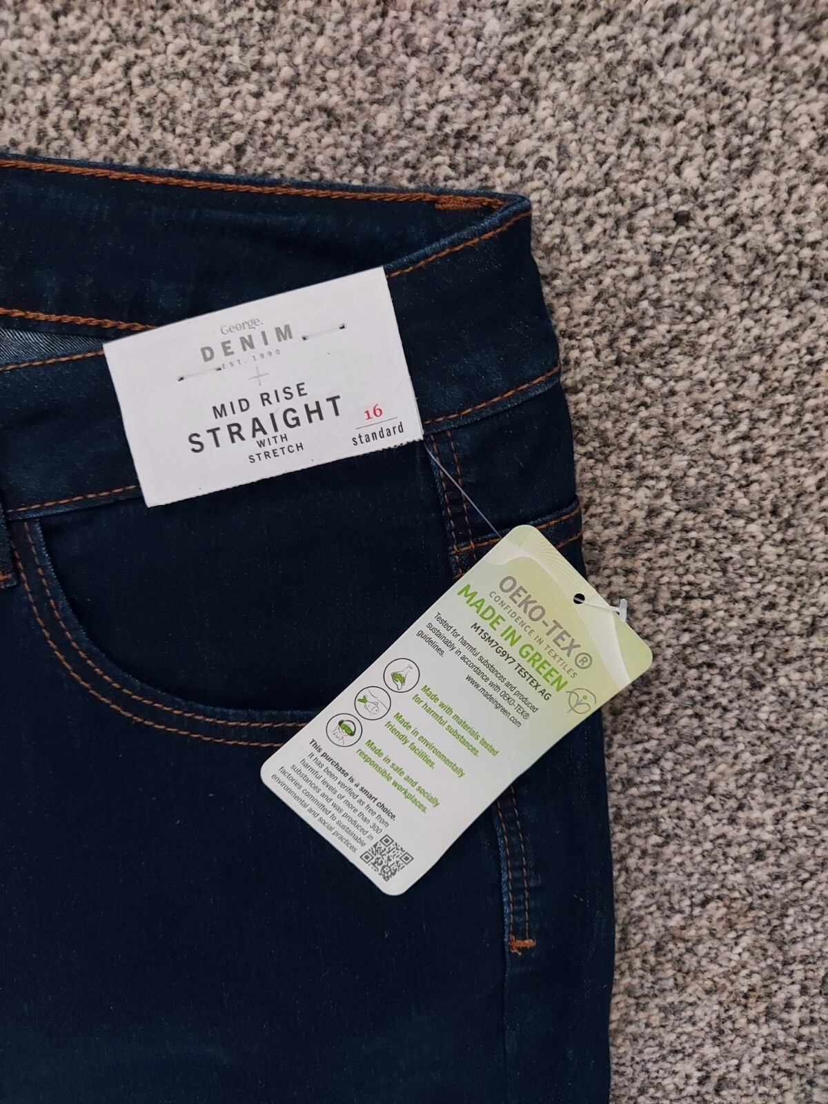 womens straight leg jeans size 16 eBay