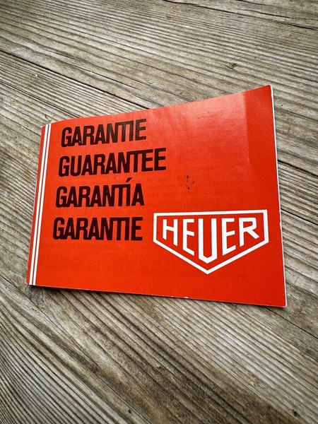 Documenti Vintage Heuer firmati Türler degli anni '70