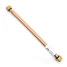 7/8" x 15" Flexible Corrugated Copper Water Heater Connector 3/4" FIP x 3/4" FIP