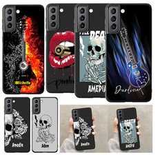 Custodia telefono morbida personalizzata teschio/chitarra per Samsung Galaxy A14 A15 S23 FE S24 cover