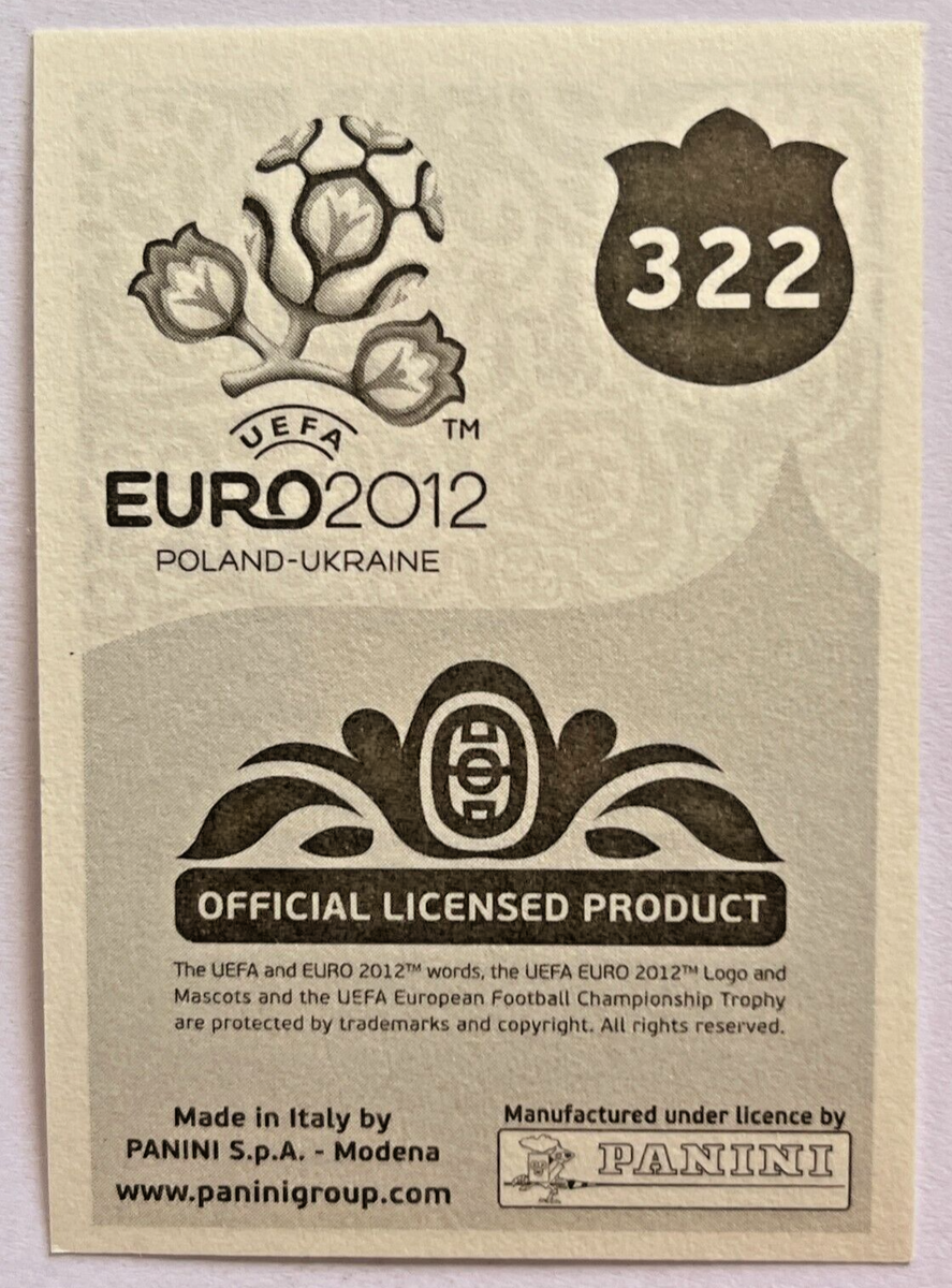 2012 UEFA EURO Poland-Ukraine Panini Sticker #322 DOMENICO
