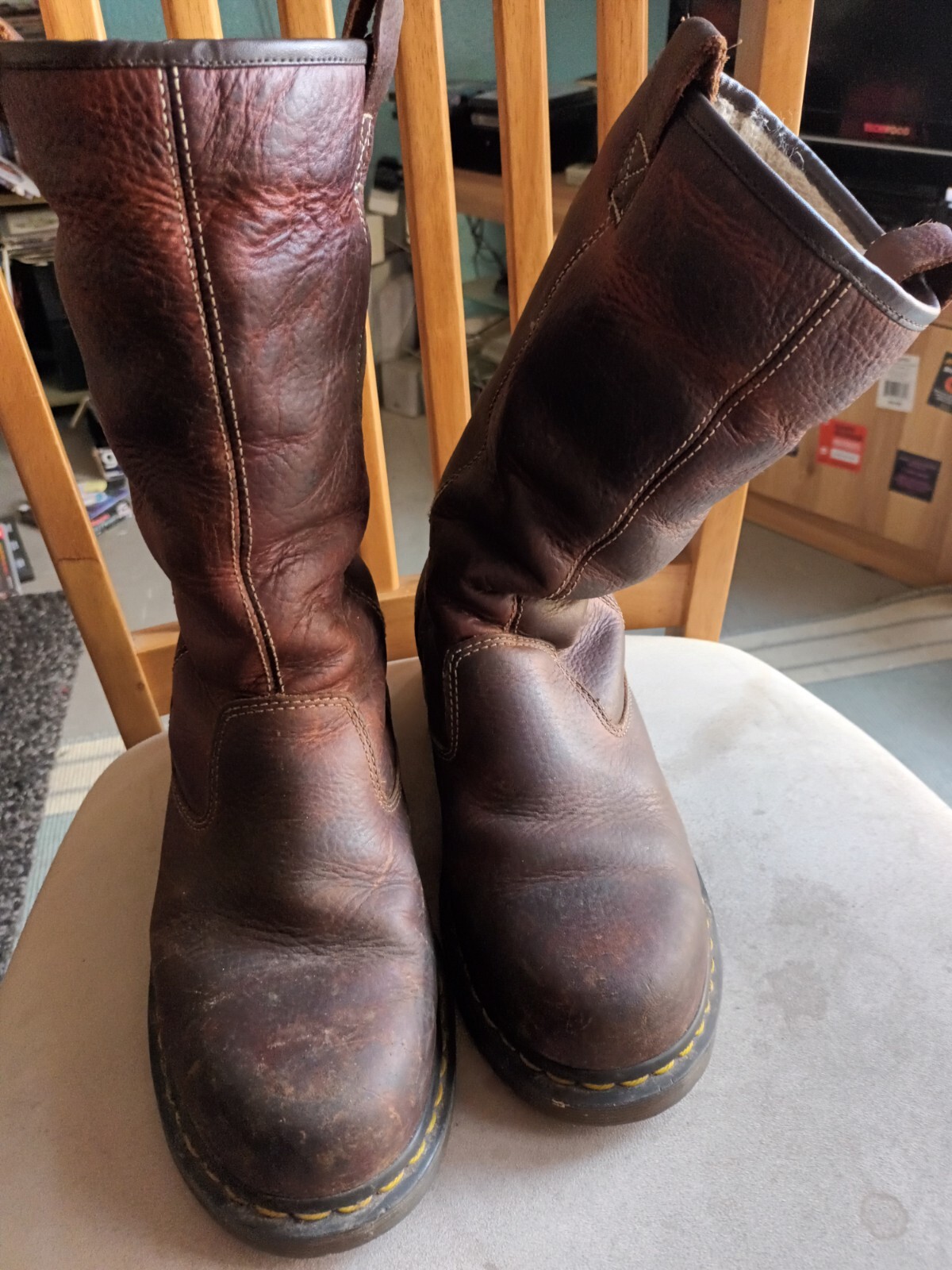 Dr Martens Rigger Boots Steel Toe Size 7 eBay
