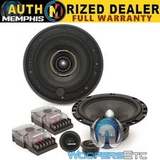 MEMPHIS MCX60C 6.5" CAR COMPONENT SPEAKERS MIDS ALUMINUM TWEETERS CROSSOVERS NEW