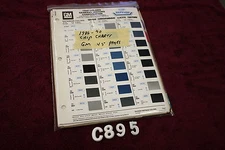 C895 - 1986-1990 Dupont GM Chip Charts