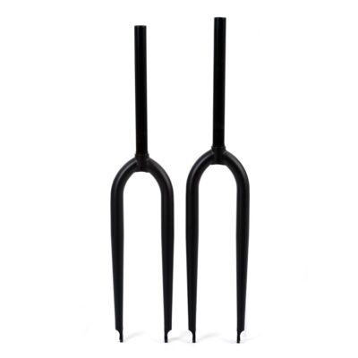 Fourche VTT Rigide Identiti XC – Acier, 1-1/8 De Direction, 26 Pouces, Noir