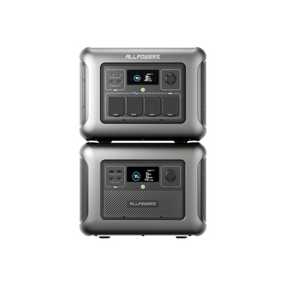 ALLPOWER R1500 Portable Solar Power Station LFP Expansion Battery B1000 Optional