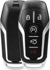 NPAUTO Key Fob Replacement Fits for 2015-2017 Ford Mustang/Edge, black 