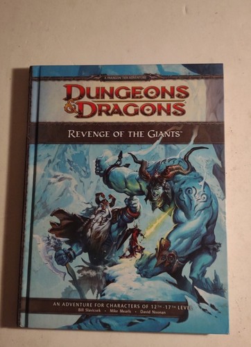 Revenge of the Giants Dungeons and Dragons Adventure Module w/ Map 4th Edition.