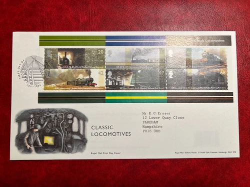 GB 2004 Classic Locomotives First Day Cover - Mini-Sheet, York Cancel
