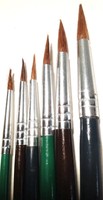 Goat Hair Round Style Paint Brush Set 6pcs Art211 Goat Hair Round Style Paint Brush Set 6pcs Art211