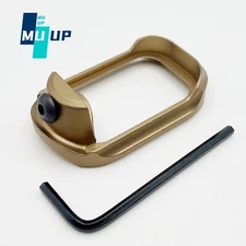 Flared Magwell Pro Fits For Glock Gen 3/4 G19/23/32/38 Aluminum Tan Color