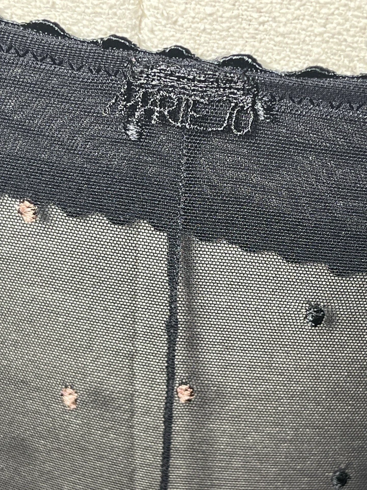 Nuevo BodySuit Marie Jo UW Push Up Acolchado Malla Cobre Lunares Encaje Negro S M 34B 36B Foto 4 de 4