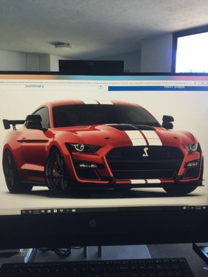 2020 Ford Mustang GT500 2020 GT500 Carbon Fiber Track Pack, Rapid Red with Painted stripe all options.