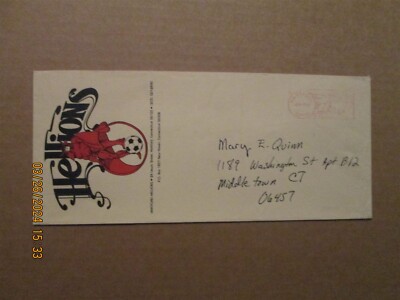 MISL Hartford Hellions Vintage Dated 1980 Team Logo Soccer Business Envelope #2